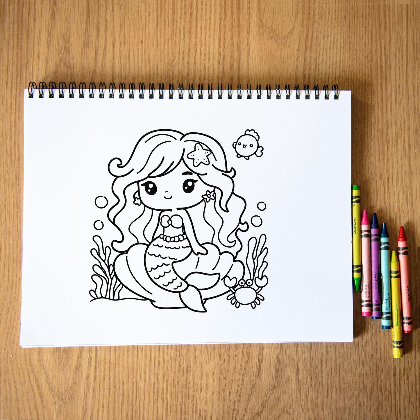 Personalized Mermaid Coloring Book – Custom Kids Coloring Books With Name & Ocean Art