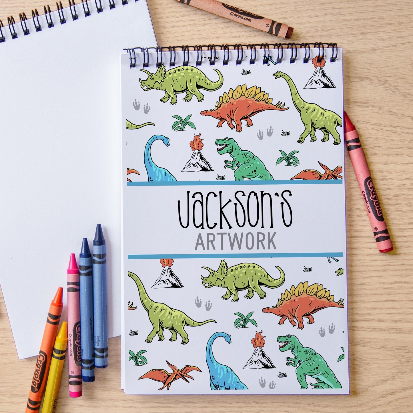 Personalized Kids Sketchbook | Boys Drawing Book, Spiral Bound Art Pad & Birthday Gift for Kids