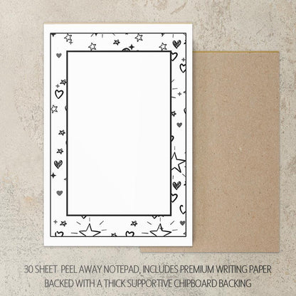 Personalized Stationery Set – Girls Letter Writing Paper & Teen Tween Notebook Gift