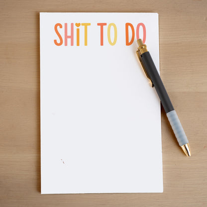 Funny To Do List - Custom Notepad With Peel Away Pages | Office Stationery Gift