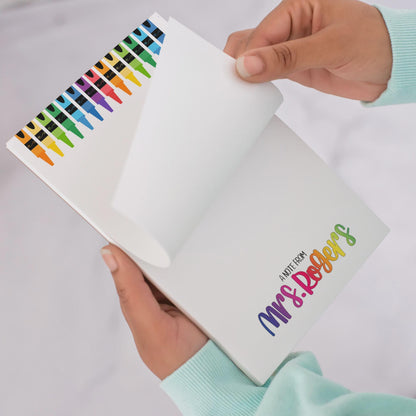 Personalized Teacher Notepad - Custom Name Notes | Rainbow Classroom Gift