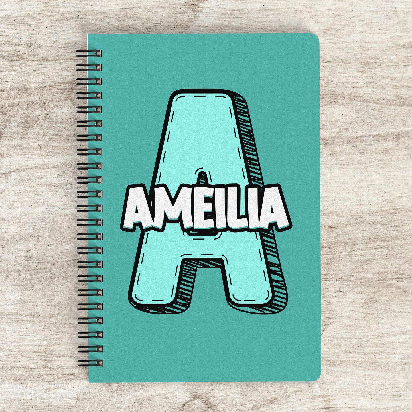Custom Kids Notebook - Personalized School Notebook | Spiral Bound Journal, Back To School Gift