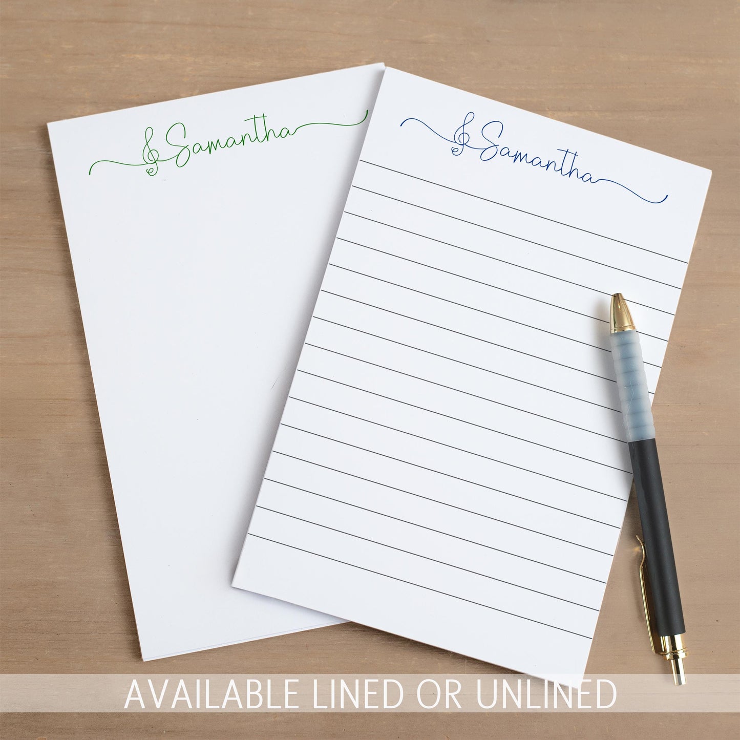 Personalized Music Notepad – Custom Piano Notepad With Music Notes | Teacher Appreciation Gift