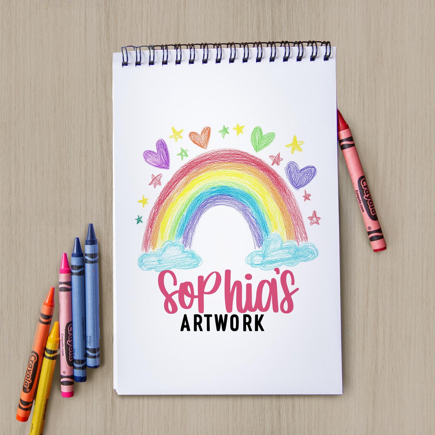 Personalized Kids Sketchbook – Custom Drawing Pad With Heavyweight Paper & Name
