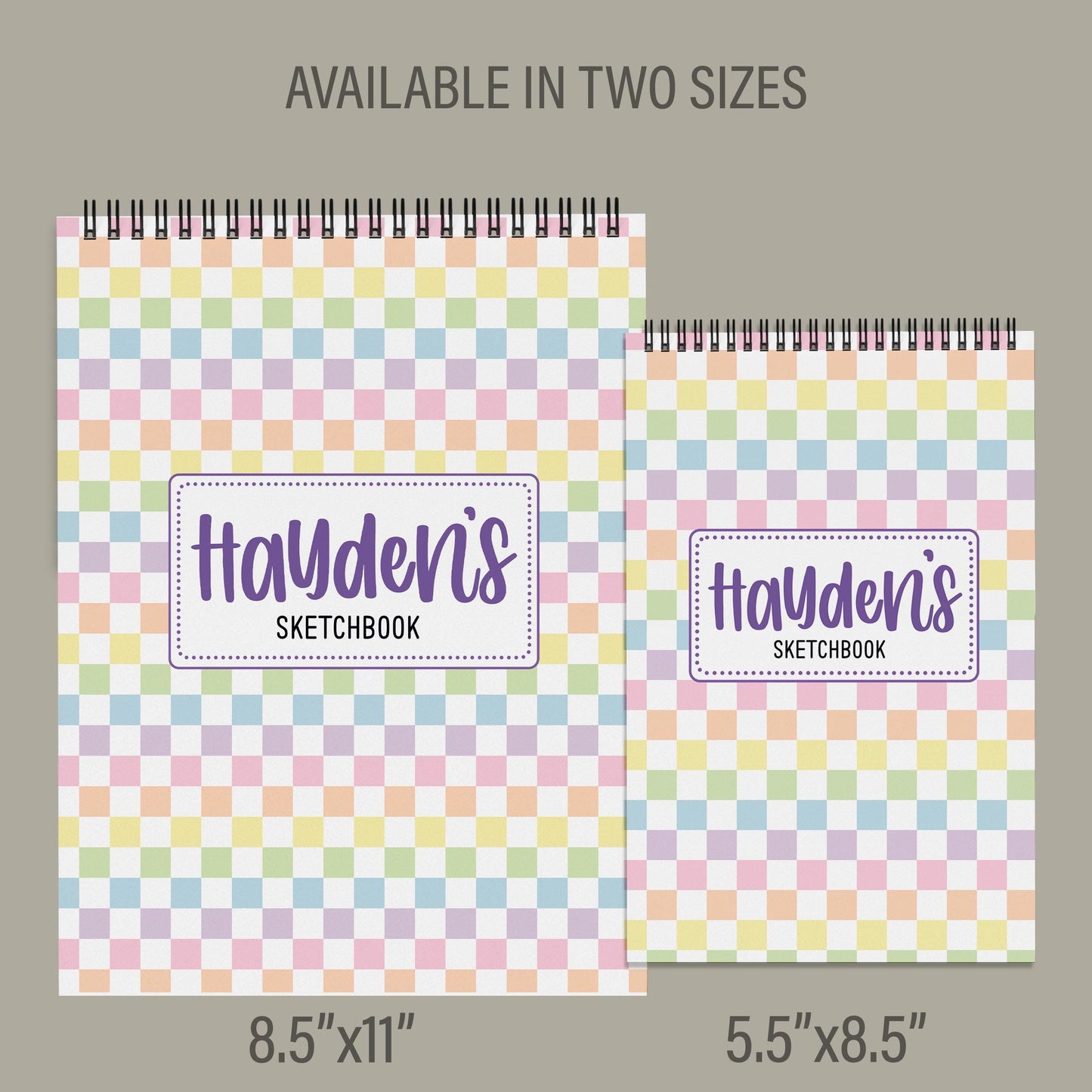 Personalized Sketchbook Girls - Custom Drawing Journal with Heavyweight Paper | Kids Art Supplies Gift