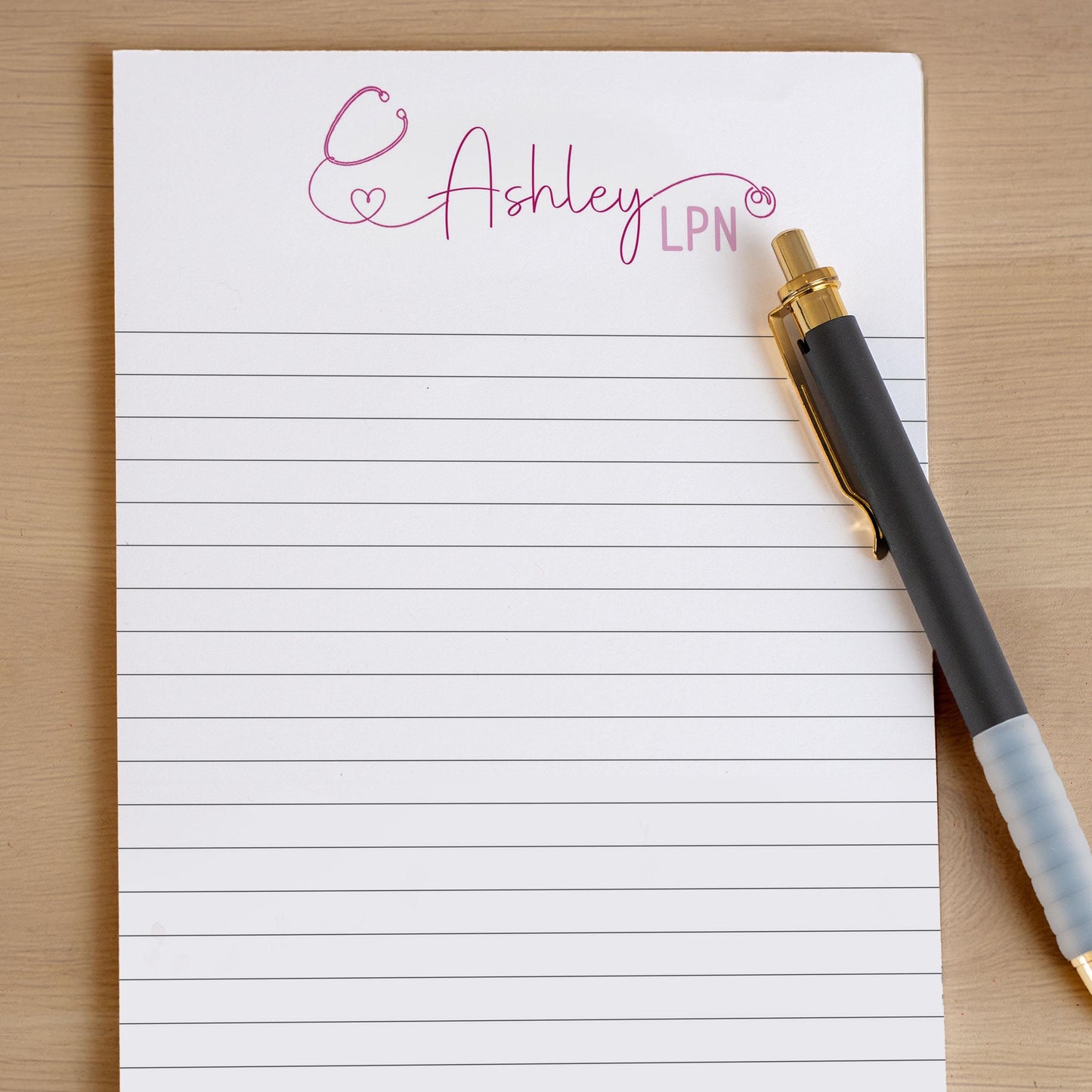 Personalized Nurse Notepad - Custom Name Nurse Note Pads | RN LPN CNA Gifts