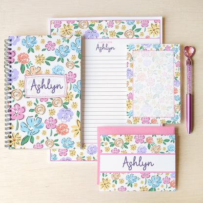 Personalized Stationery Set – Kids Letter Writing Kit With Notebook, Pen & Envelopes