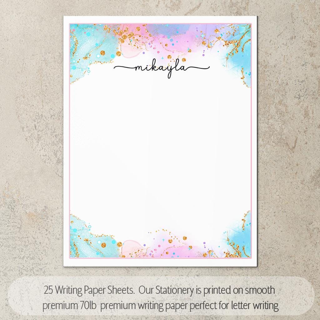 Personalized Stationery Set – Letter Writing Kit with Spiral Notebook & Pen