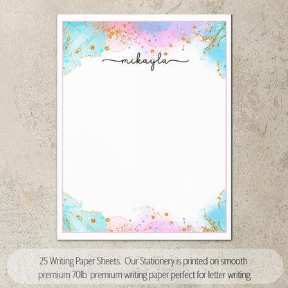 Personalized Stationery Set – Letter Writing Kit with Spiral Notebook & Pen