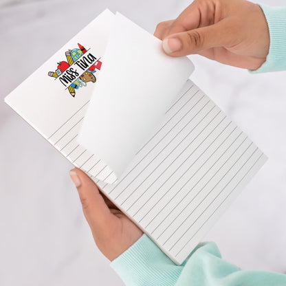 Personalized Teacher Notepad - Custom Name Notepad with Tear Away Pages, Classroom Note Pads