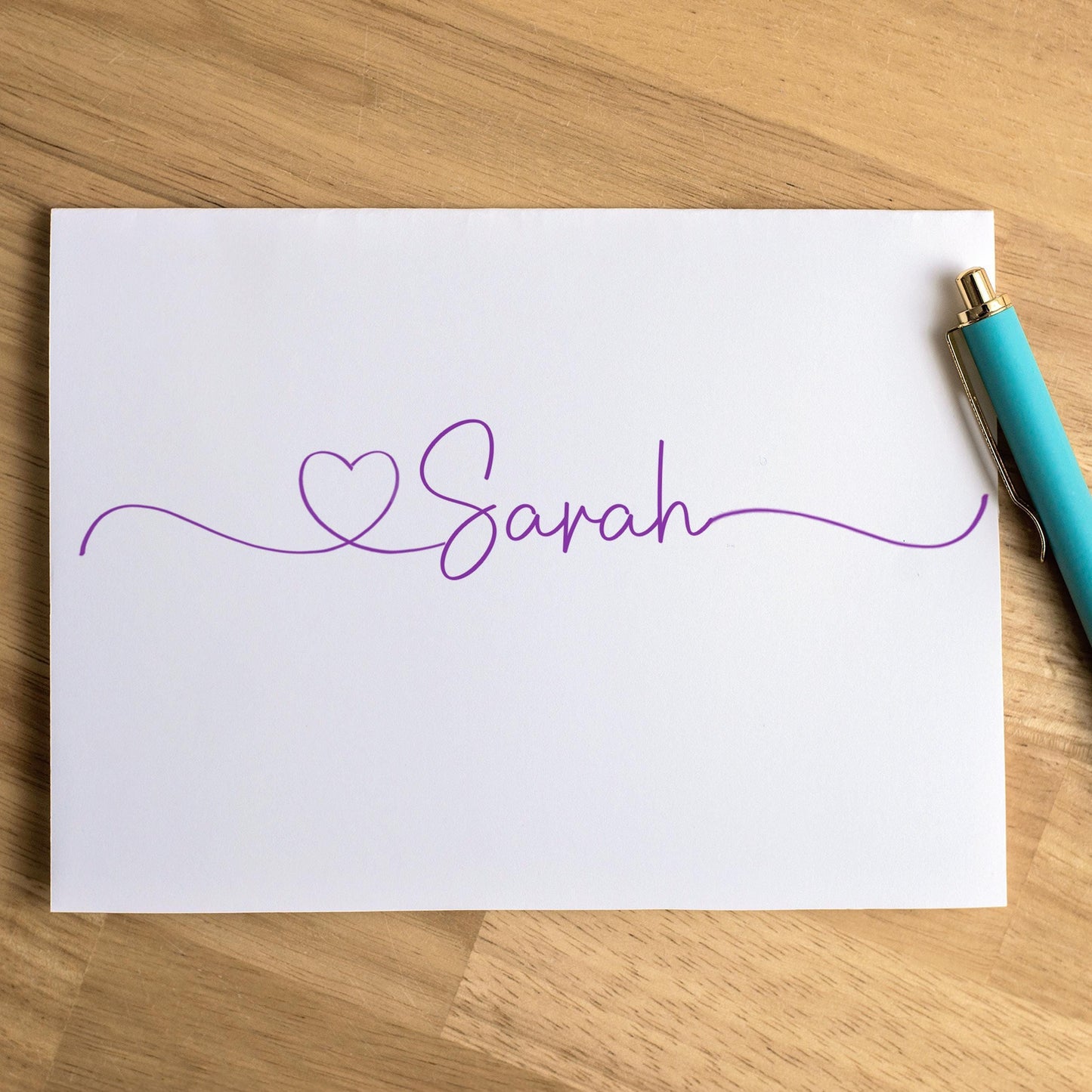 Personalized Note Cards – Custom Notecards with Envelopes | Script Stationery Set