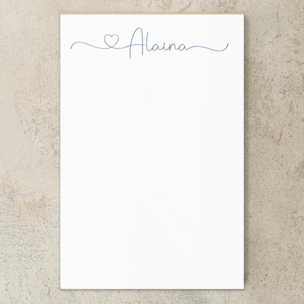 Personalized Notepad - Custom Monogram Notepads With Easy Tear-Away Pages