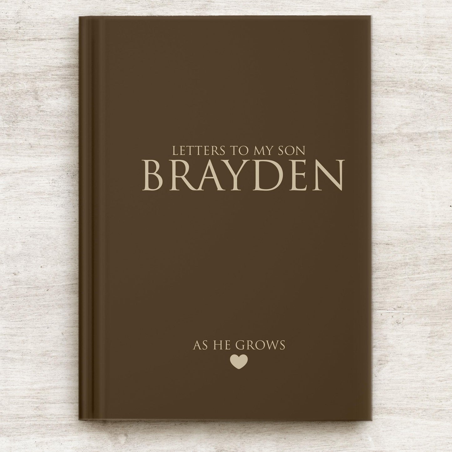 Letters to My Son Journal - Personalized Hardcover Keepsake Book with Lined Pages