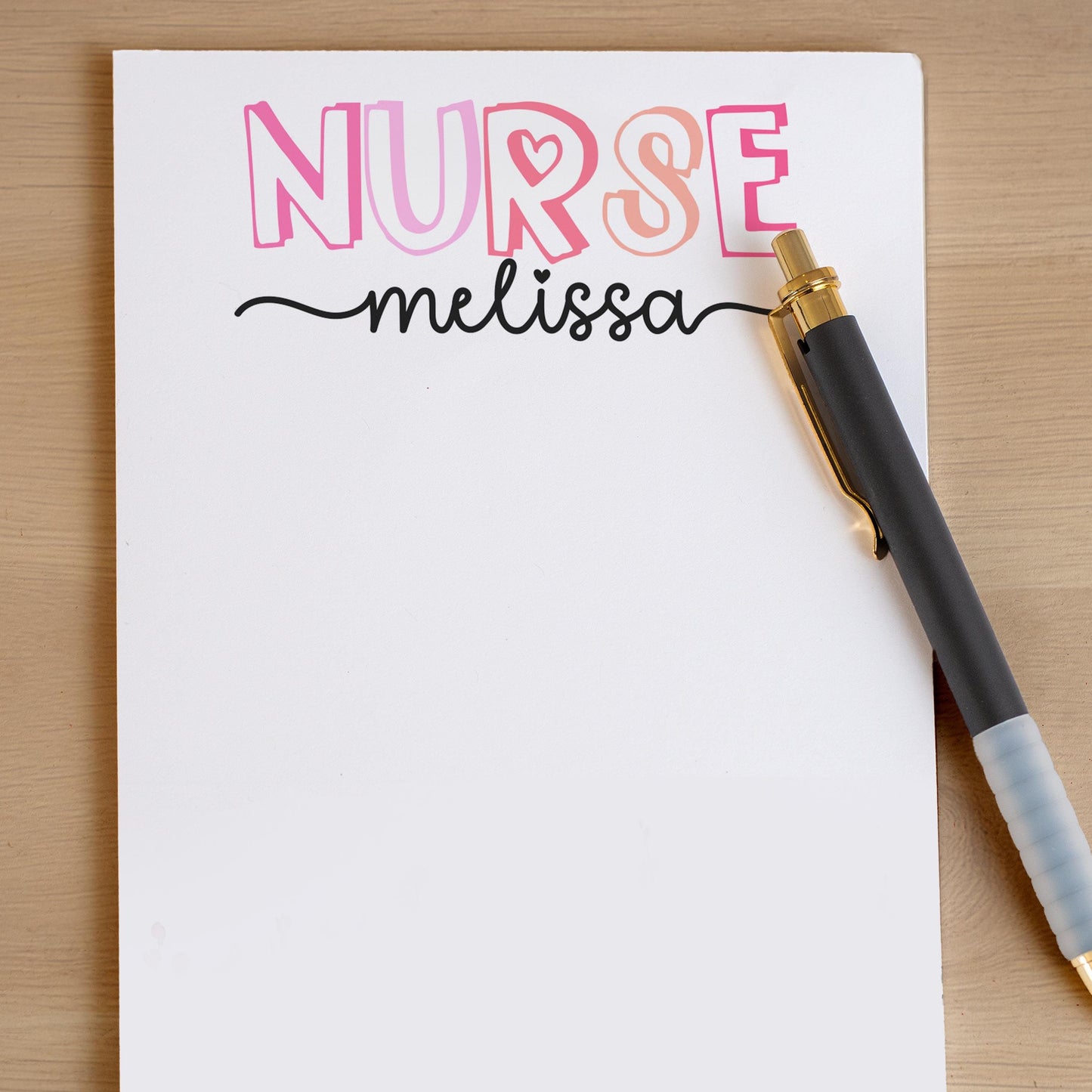 Personalized Nurse Notepad - Custom Nurse Stationery with Easy Tear-Away Pages