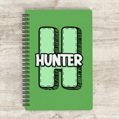 Custom Kids Notebook - Personalized Name Spiral Bound Notebook for Students & Teachers