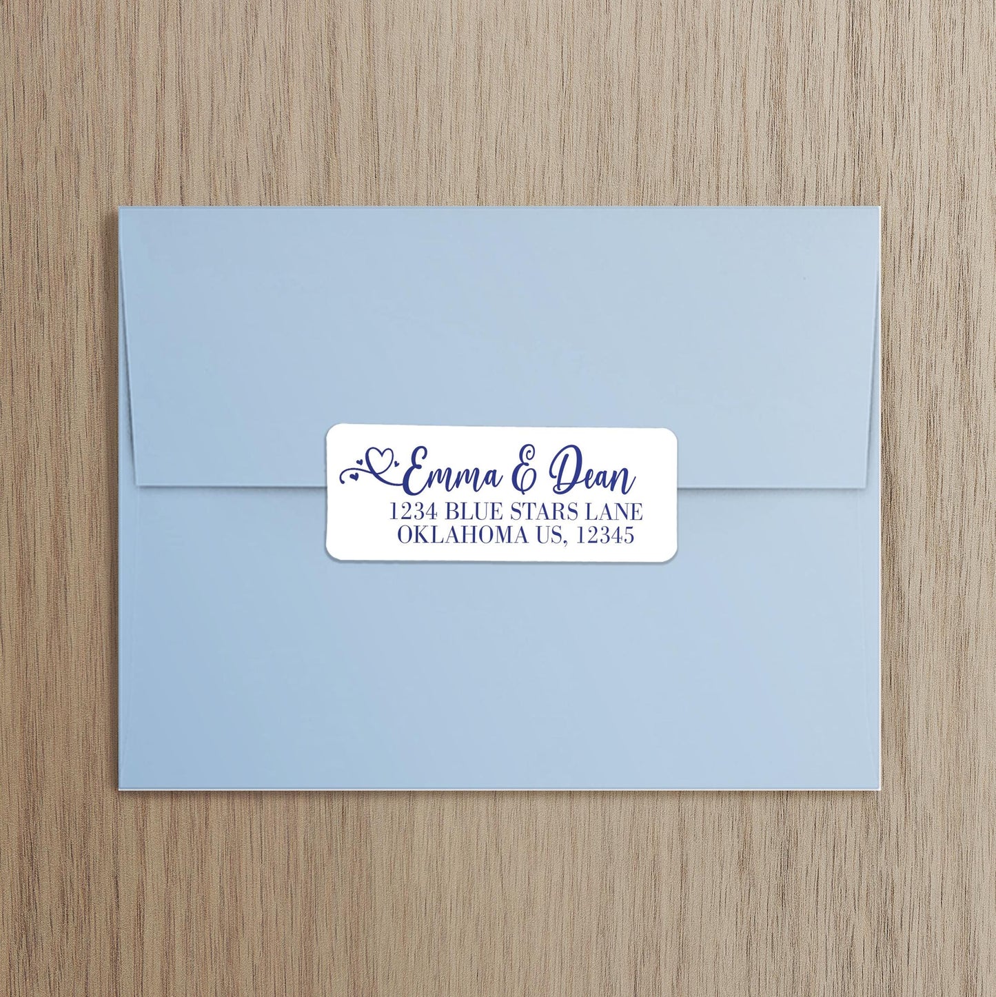 Custom Return Address Labels - Personalized Script Address Stickers, Waterproof & Smudge Proof