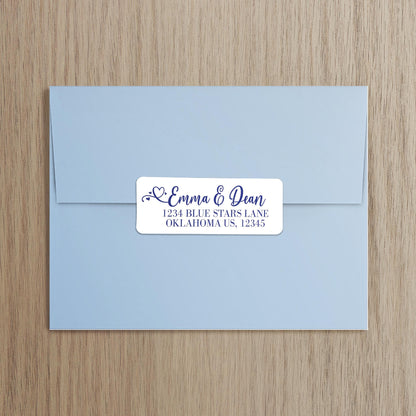 Custom Return Address Labels - Personalized Script Address Stickers, Waterproof & Smudge Proof