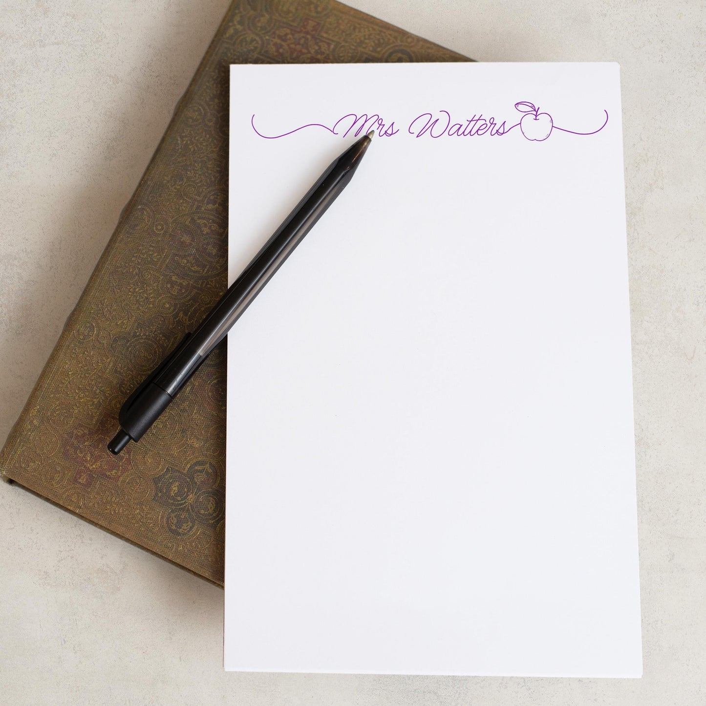 Personalized Notepad - Custom Teacher Notepads | Apple Gifts & Appreciation