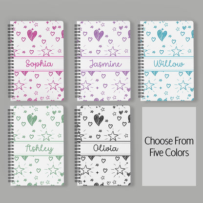 Personalized Stationery Set - Girls Letter Writing Paper & Teen Tween Notebook Gift