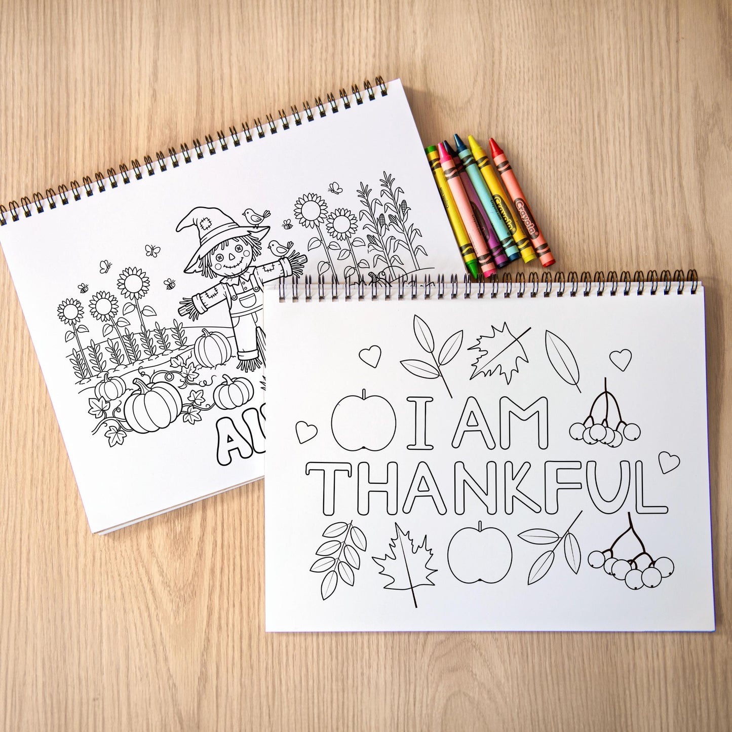 Personalized Autumn Coloring Book - Kids Fall Coloring Pages & Holiday Gift