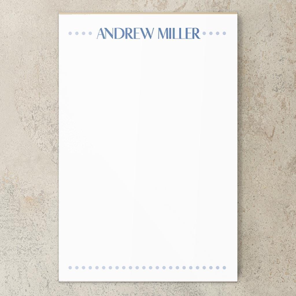 Personalized Notepad - Custom Monogram Stationery | Professional To Do List Pad