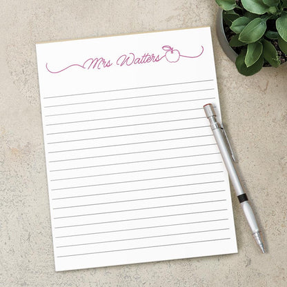 Personalized Notepad - Custom Teacher Notepads | Apple Gifts & Appreciation