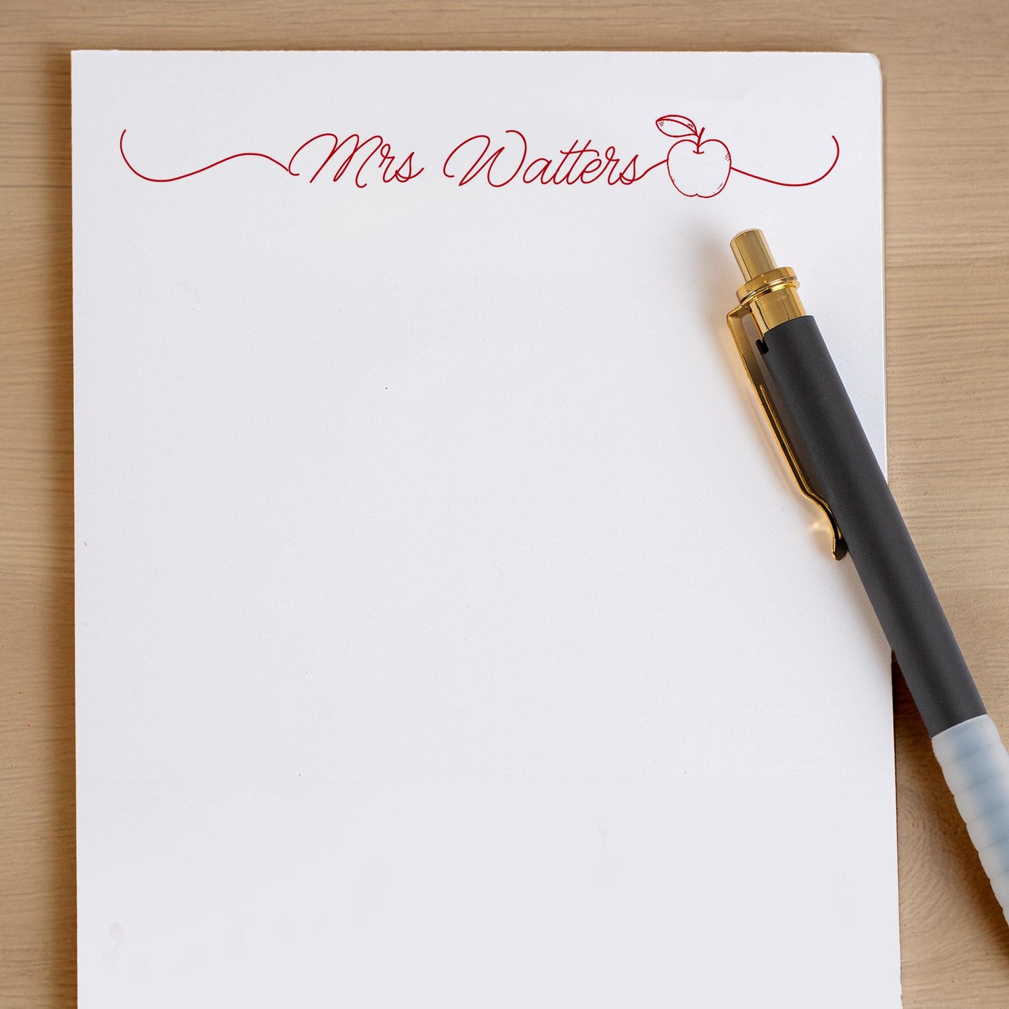 Personalized Notepad - Custom Teacher Notepads | Apple Gifts & Appreciation