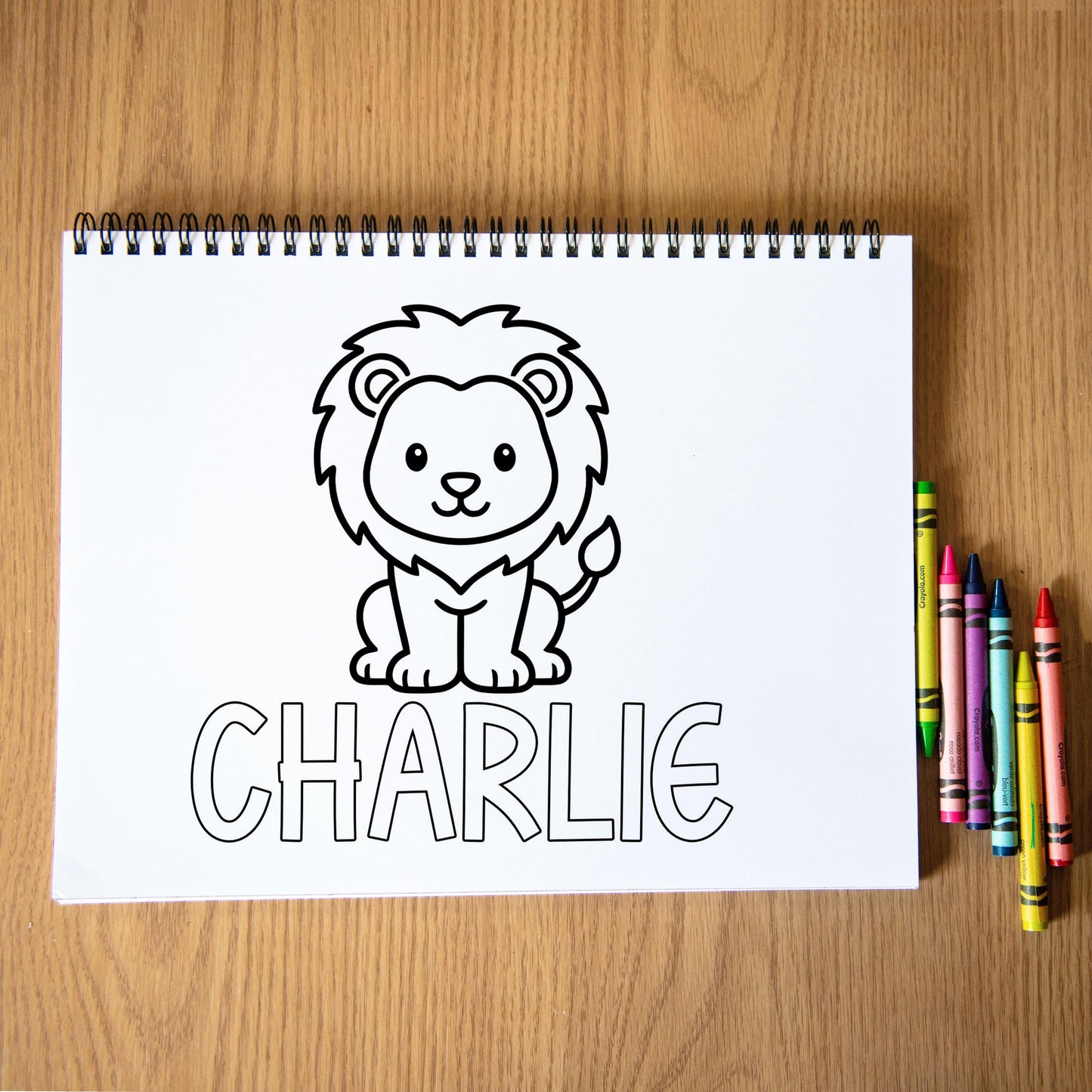 Personalized Animal Coloring Book - Custom Kids Color Book With Name & 50 Pages