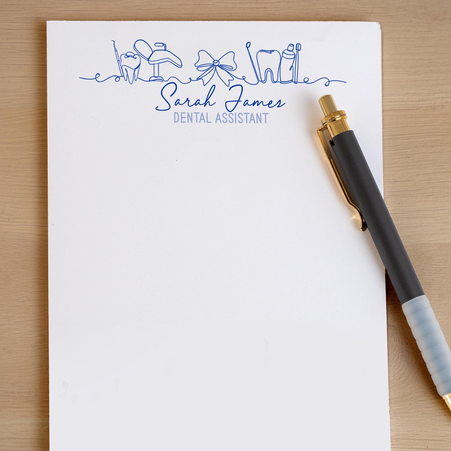 Personalized Dental Notepad | Custom Stationery Gift for Dentist & Nurse Appreciation
