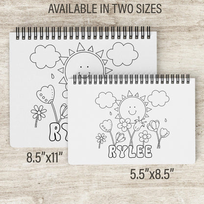 Personalized Summer Coloring Book – Custom Kids Coloring Activity With Farm Animals & Party Favor Gifts