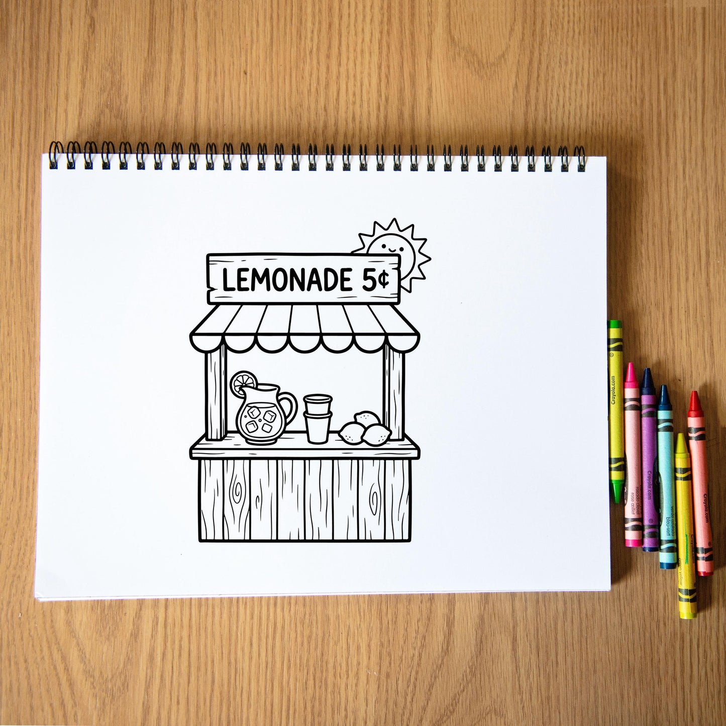 Personalized Summer Coloring Book – Custom Kids Coloring Activity With Farm Animals & Party Favor Gifts