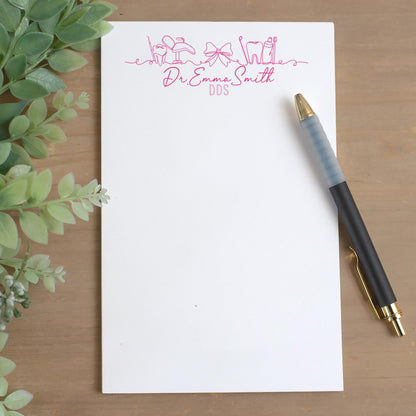Personalized Dental Notepad | Custom Stationery Gift for Dentist & Nurse Appreciation