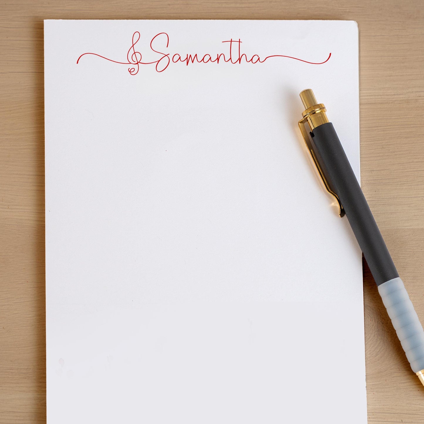 Personalized Music Notepad – Custom Piano Notepad With Music Notes | Teacher Appreciation Gift