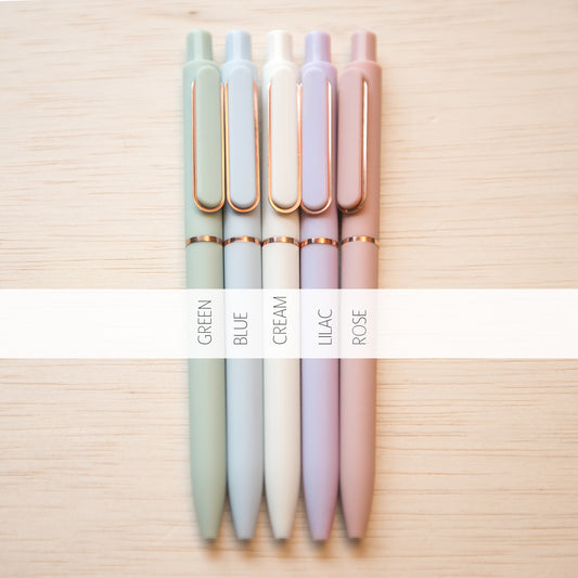 Morandi Clip Gel Pen - Soft Grip Gel Pens