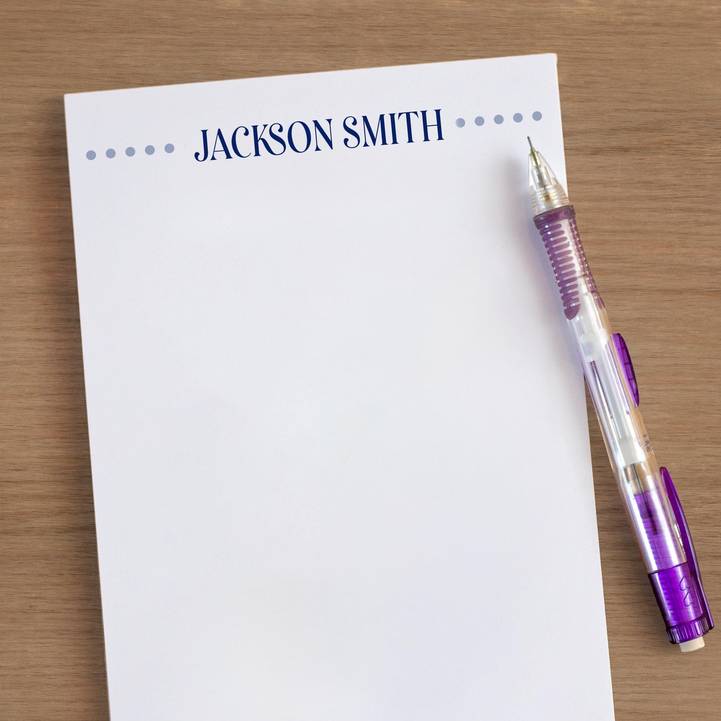 Personalized Notepad - Custom Monogram Notepad with Hard Backing | Professional Stationery