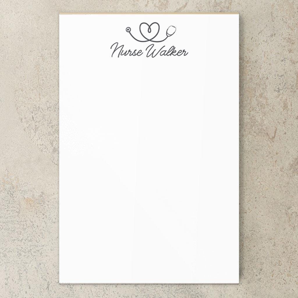 Personalized Nurse Notepad - Custom Name Stationery | RN LPN CNA Notepads Gift