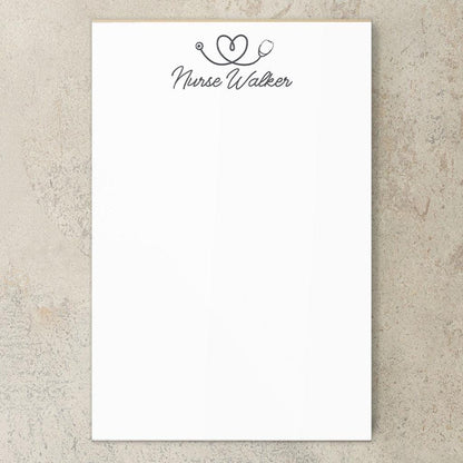 Personalized Nurse Notepad - Custom Name Stationery | RN LPN CNA Notepads Gift