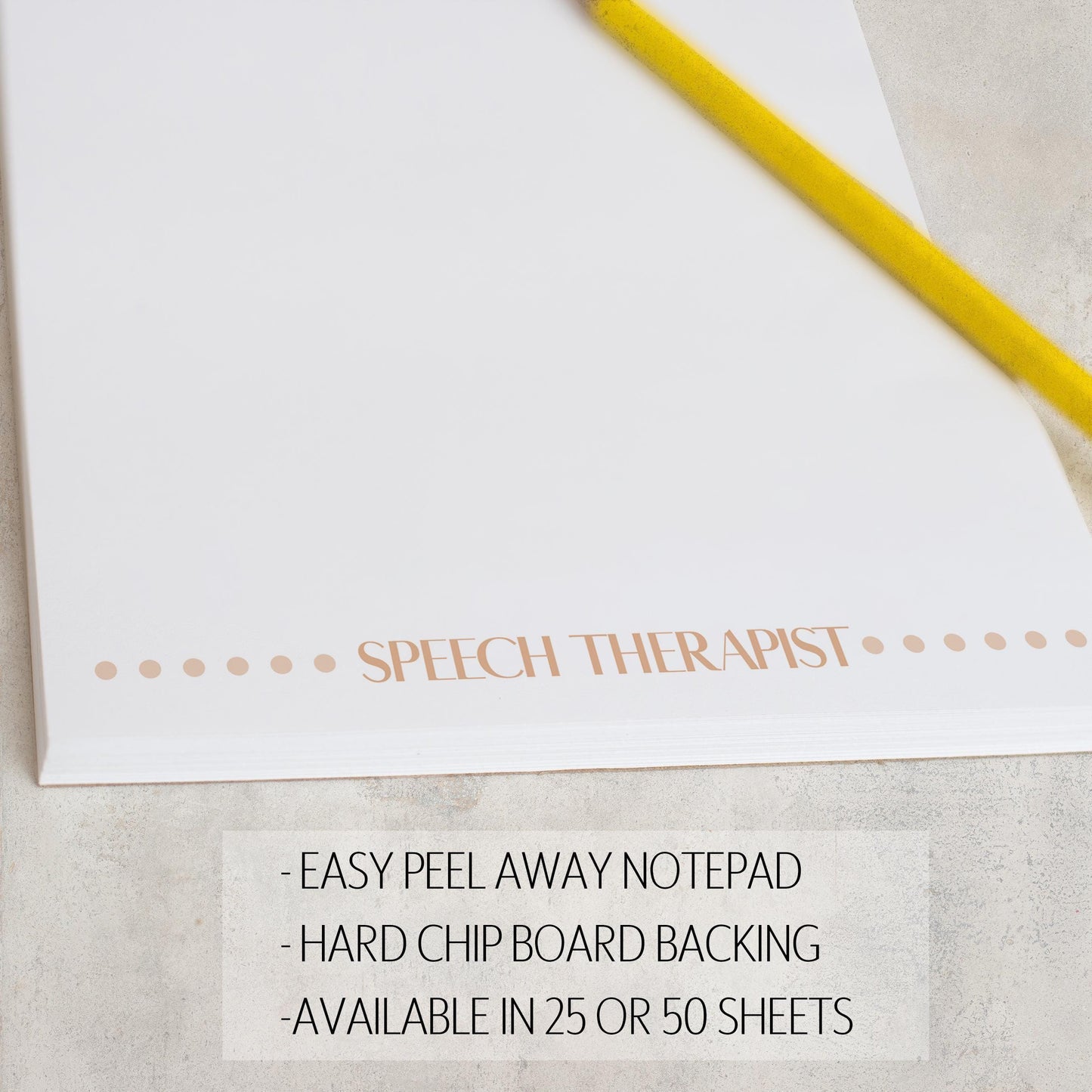 Personalized Notepad - Custom Monogram Stationery | Professional To Do List Pad