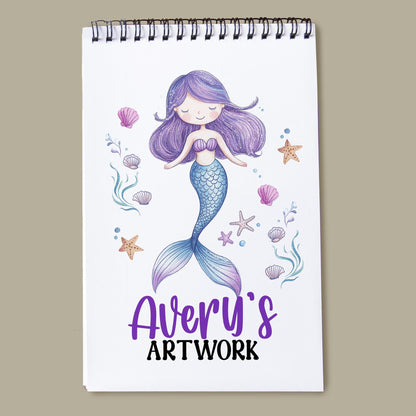 Personalized Kids Sketchbook - Custom Drawing Pad with Name | Dinosaur Art Book
