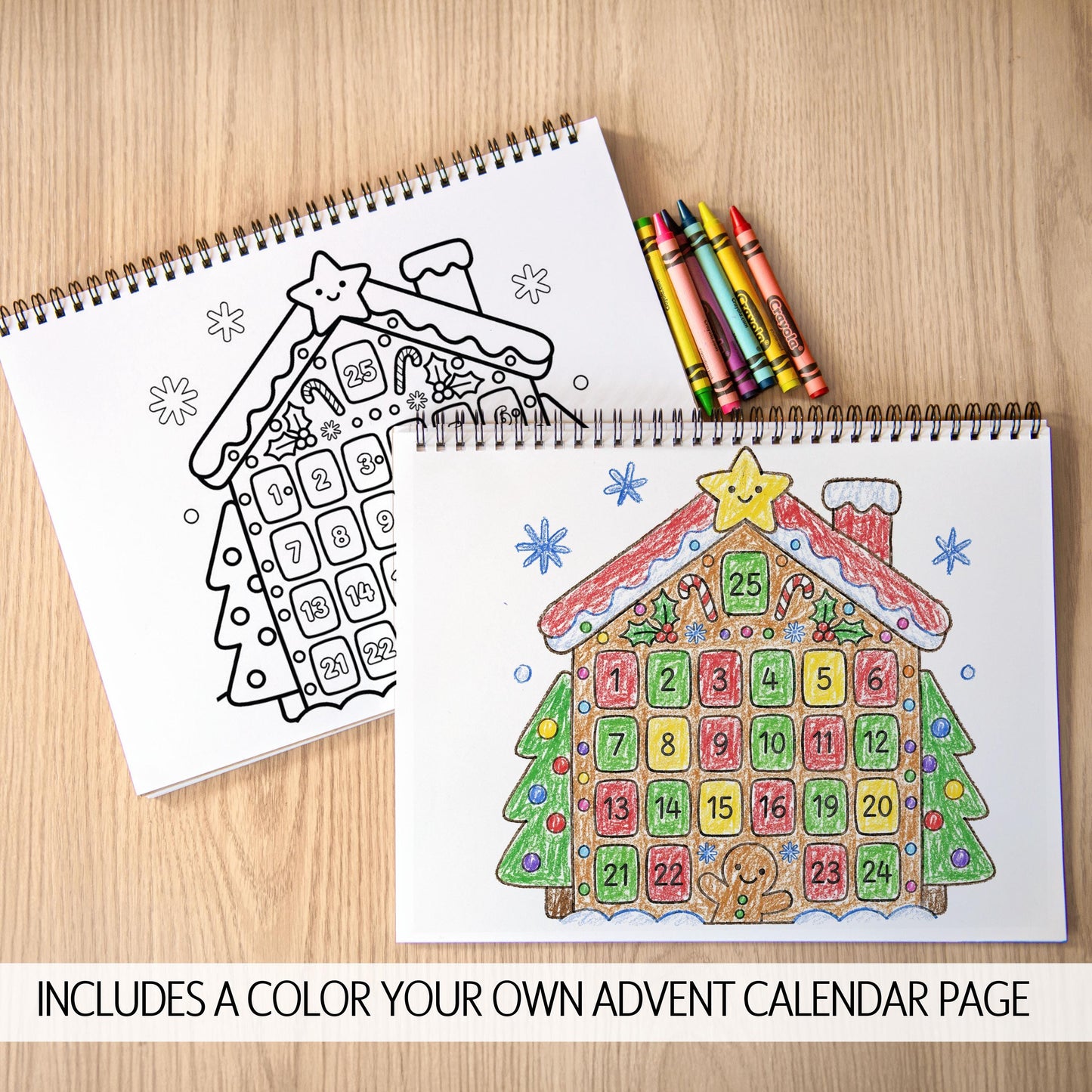 Personalized Christmas Coloring Book,Dinosaur Advent Calendar Fun