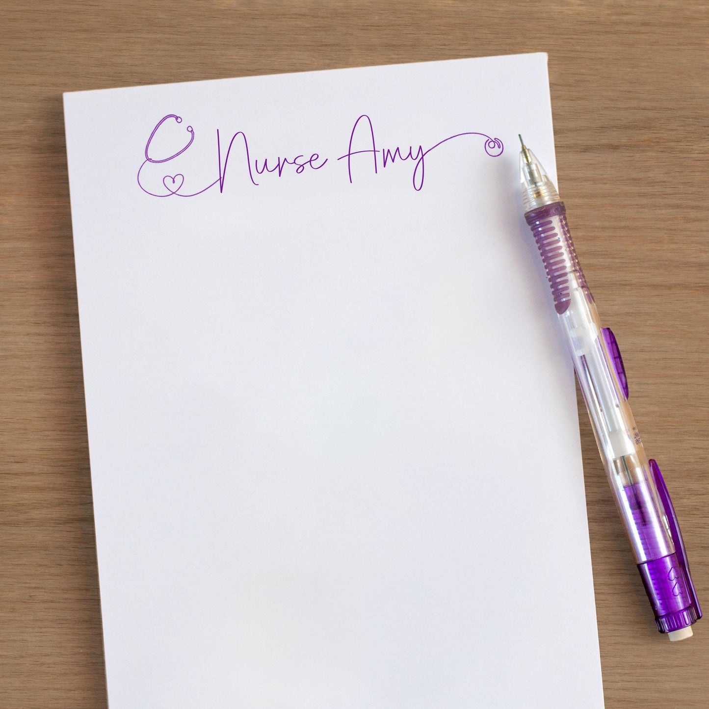 Personalized Nurse Notepad - Custom Name Nurse Note Pads | RN LPN CNA Gifts