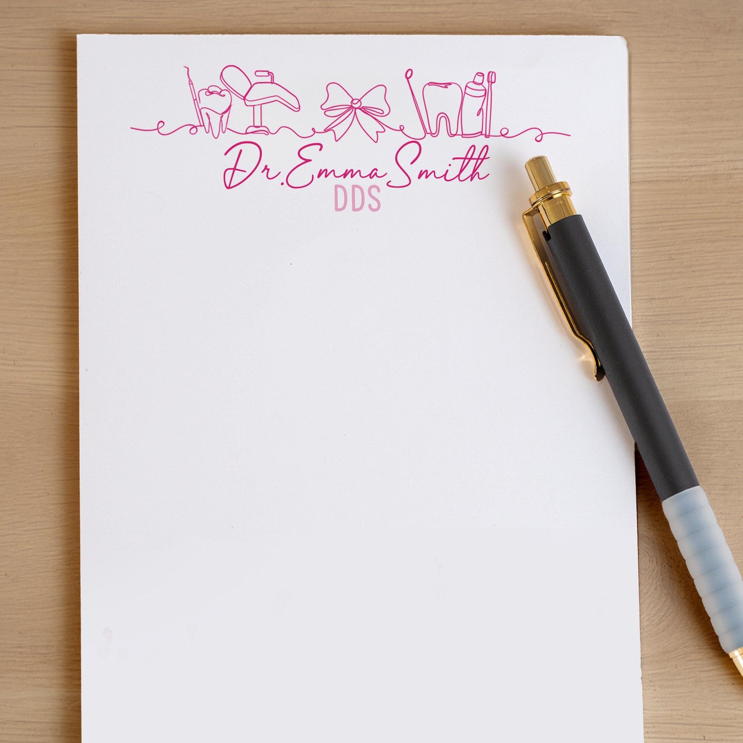 Personalized Dental Notepad | Custom Stationery Gift for Dentist & Nurse Appreciation