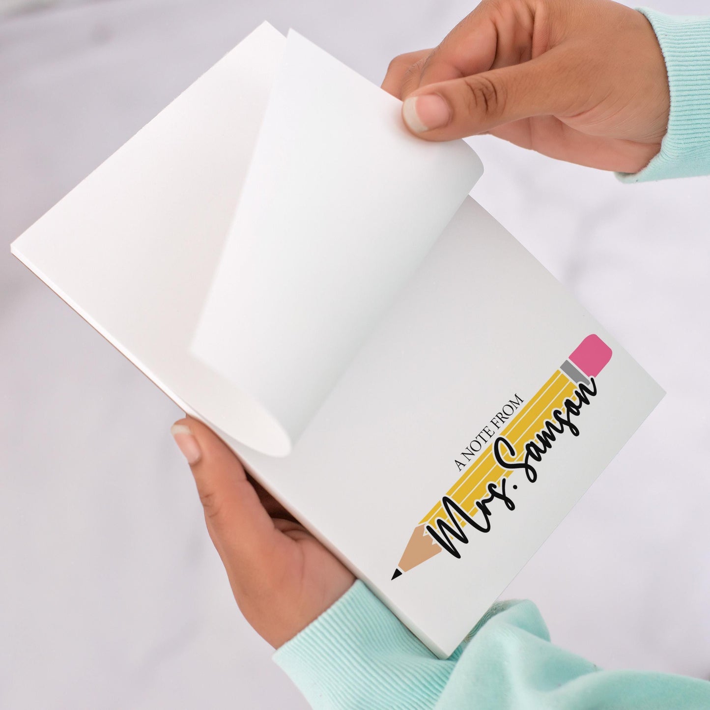 Personalized Teacher Notepad - Custom Name Stationery | Classroom Notepads & Teacher Appreciation Gifts