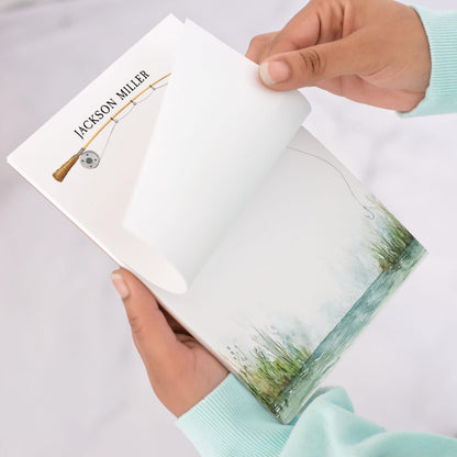 Personalized Fishing Notepad - Custom Name Notepads | Men's Stationery Gifts