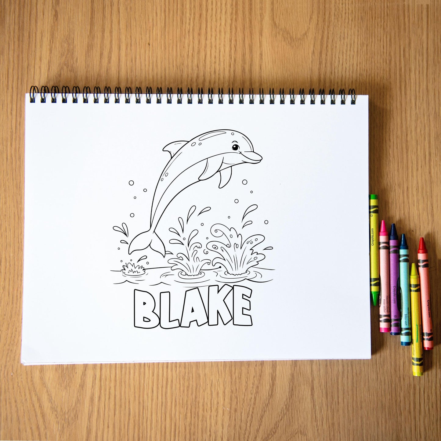Personalized Ocean Coloring Book - Custom Name Sea Creature Activity For Kids