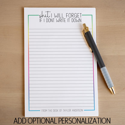 Funny Notepad - Custom Stationery & Office Notepads | Teacher Gift & Desk Accessory