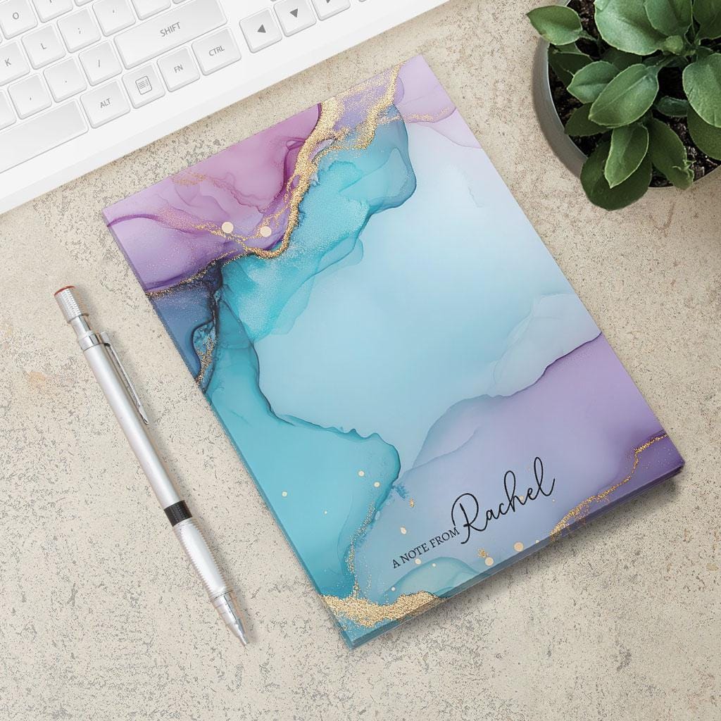 Personalized Notepad - Custom Sticky Notes | Rainbow Stationery To Do List