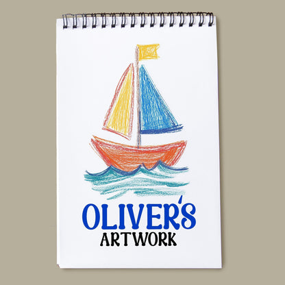 Personalized Kids Sketchbook – Custom Drawing Pad With Heavyweight Paper & Name
