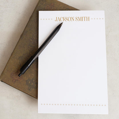Personalized Notepad - Custom Monogram Notepad with Hard Backing | Professional Stationery