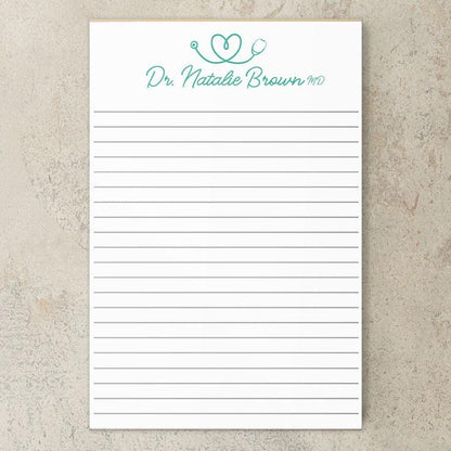 Personalized Nurse Notepad - Custom Name Stationery | RN LPN CNA Notepads Gift